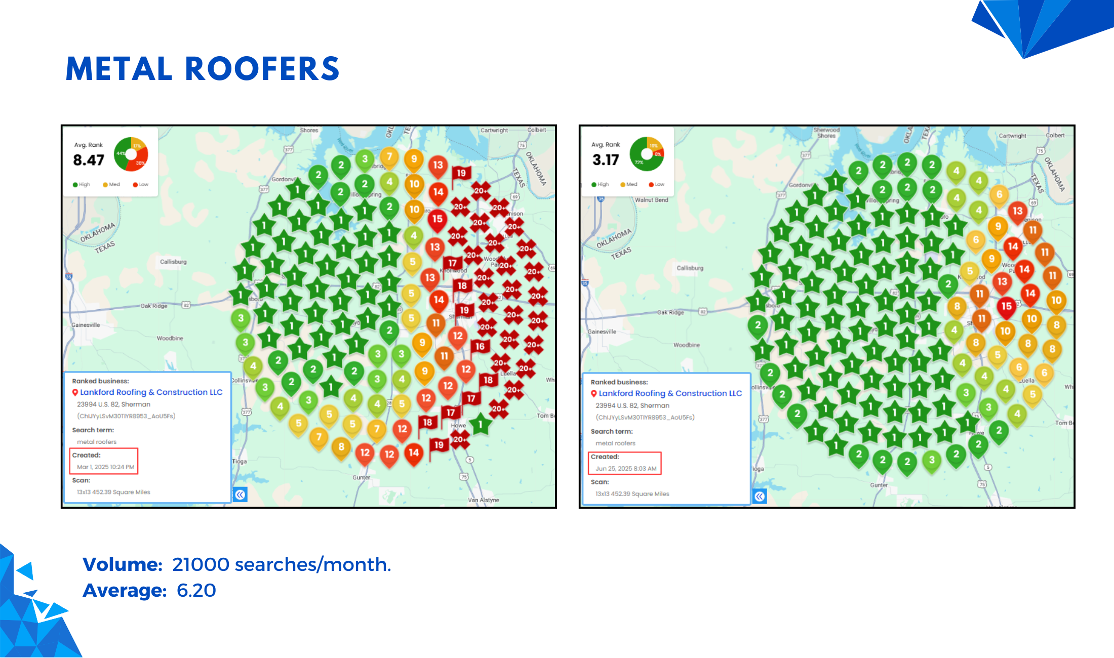 Lankford Roofing heatmap slide 4